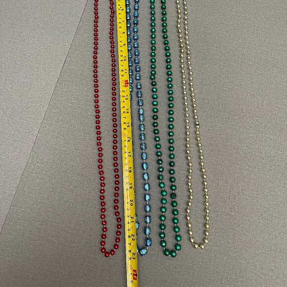 4 pack long decorative necklace and sweater necklace bundle - Picture 2 of 4